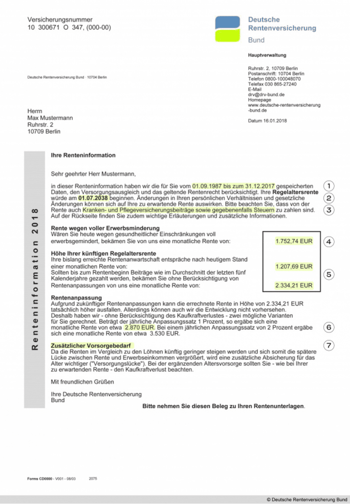 Wann Kommt Der Rentenbescheid Bescheid Nach Gutachter Rentenbescheid richtig lesen - das bedeuten die Zahlen - finanzielle